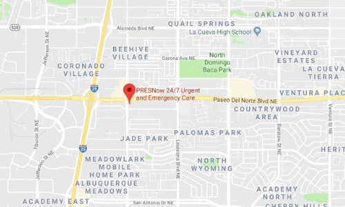 Map of PresNow247 6400 Paseo Del Norte Blvd NE Albuquerque, NM 87113